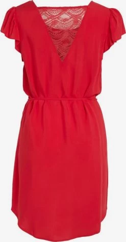 Vila Mini Jurken Jurk Dames Rood -Vila 548b6f0572f8cc586f79d682b9bae63e