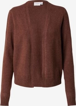 Vila Vesten Gebreid Vest RIL Dames Donkerbruin