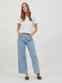 Vila T-shirts Shirt Dreamers Dames Wit -Vila 54b8c4dd822f1a06854f2d2dc2513d29