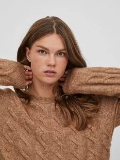 Vila Fijngebreide Truien Trui Ella Dames Lichtbruin 13 Vila Fijngebreide Truien Trui Ella Dames Lichtbruin -Vila 54f76220fc3e5ec223b3f0434519cd14