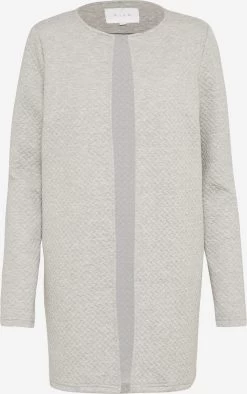 Vila Vesten Gebreid Vest Naja Dames Grijs Gemêleerd