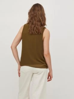 Vila Blouse Tops Blouse Mera Dames Olijfgroen -Vila 55478567e5f6ce3f9a7e748d87686ce0