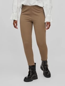Vila Broeken Skinny Leggings Stinas Dames Lichtbruin -Vila 5626d966febb608690bce48e3f60bc55