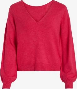 Vila Basic Truien Trui RIL Dames Framboos