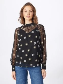 Vila Longsleeves Shirt VISUN EDEE Dames Zwart -Vila 567ede9954de2ce1772cf2cdb5dcb2f1