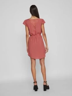 Vila Mini Jurken Jurk Dames Pastelrood -Vila 567f0e593836296e3dbdca82264f05cb