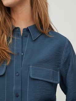 Vila Overhemden Blouse Dames Donkerblauw 15 Vila Overhemden Blouse Dames Donkerblauw -Vila 5701c145560724591dce8ed1598f892d