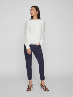 Vila Overhemden Blouse Kril Dames Wit -Vila 573574117bad46860867b15d0b3c7de6