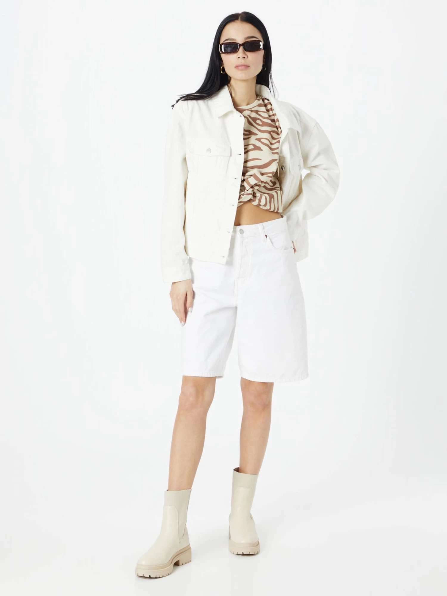 Vila Blouses Met Korte Mouw Blouse SOPA Dames Beige / Donkerbeige 7 Vila Blouses Met Korte Mouw Blouse SOPA Dames Beige / Donkerbeige - Afbeelding 5