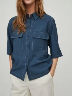 Vila Overhemden Blouse Dames Donkerblauw 14 Vila Overhemden Blouse Dames Donkerblauw -Vila 588b5ab3a5ba79a127154823fb01cacf