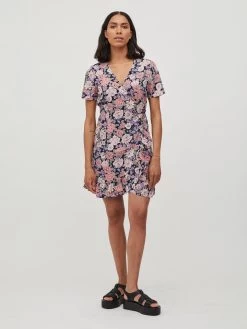 Vila Mini Jurken Jurk KAVA Dames Navy -Vila 589bc109870c612e39df2df58cf1c28e