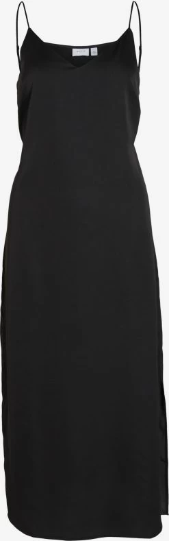 Vila Midi Jurken Jurk Dames Zwart