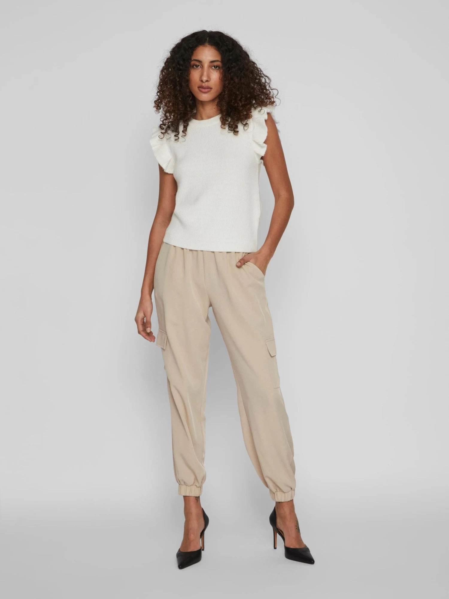 Vila Fijngebreide Truien Trui Ril Dames Offwhite 7 Vila Fijngebreide Truien Trui Ril Dames Offwhite - Afbeelding 5