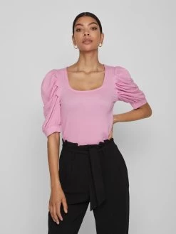 Vila Tops Top Dames Pink -Vila 59d872e6e6029824c33e4cfe45ff9f18