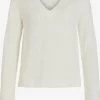 Vila Basic Truien Trui Dames Wit -Vila 5aa0115bd8c46ad9d91d8bbd608d46d4