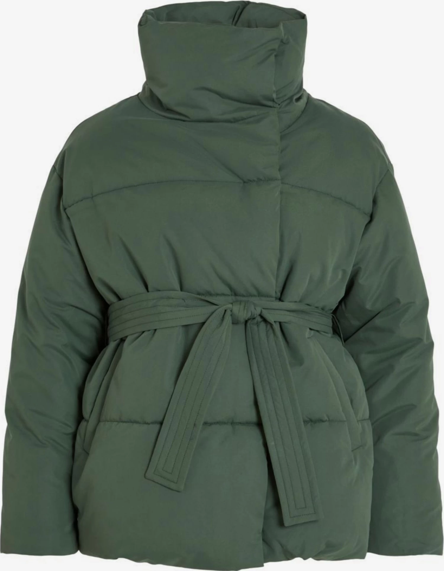 Vila Winterjassen Winterjas Dames Groen 3 Vila Winterjassen Winterjas Dames Groen