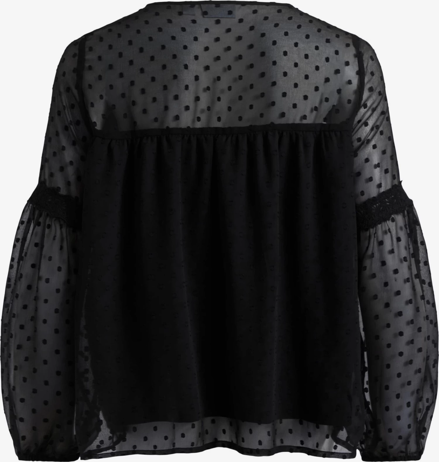 Vila Kanten Blouses Blouse Edee Dames Zwart 4 Vila Kanten Blouses Blouse Edee Dames Zwart - Afbeelding 2