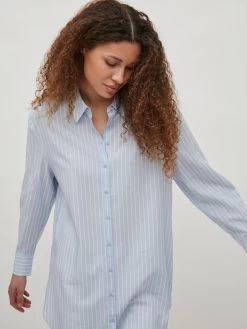 Vila Lange Blouses Blouse Wera Dames Lichtblauw -Vila 5c4476c1130d7c846b79ad2ae3e15f46