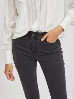 Vila Bootcut Flared Jeans Dames Zwart -Vila 5d625ad1e6d4b6b30525fab1d364a860