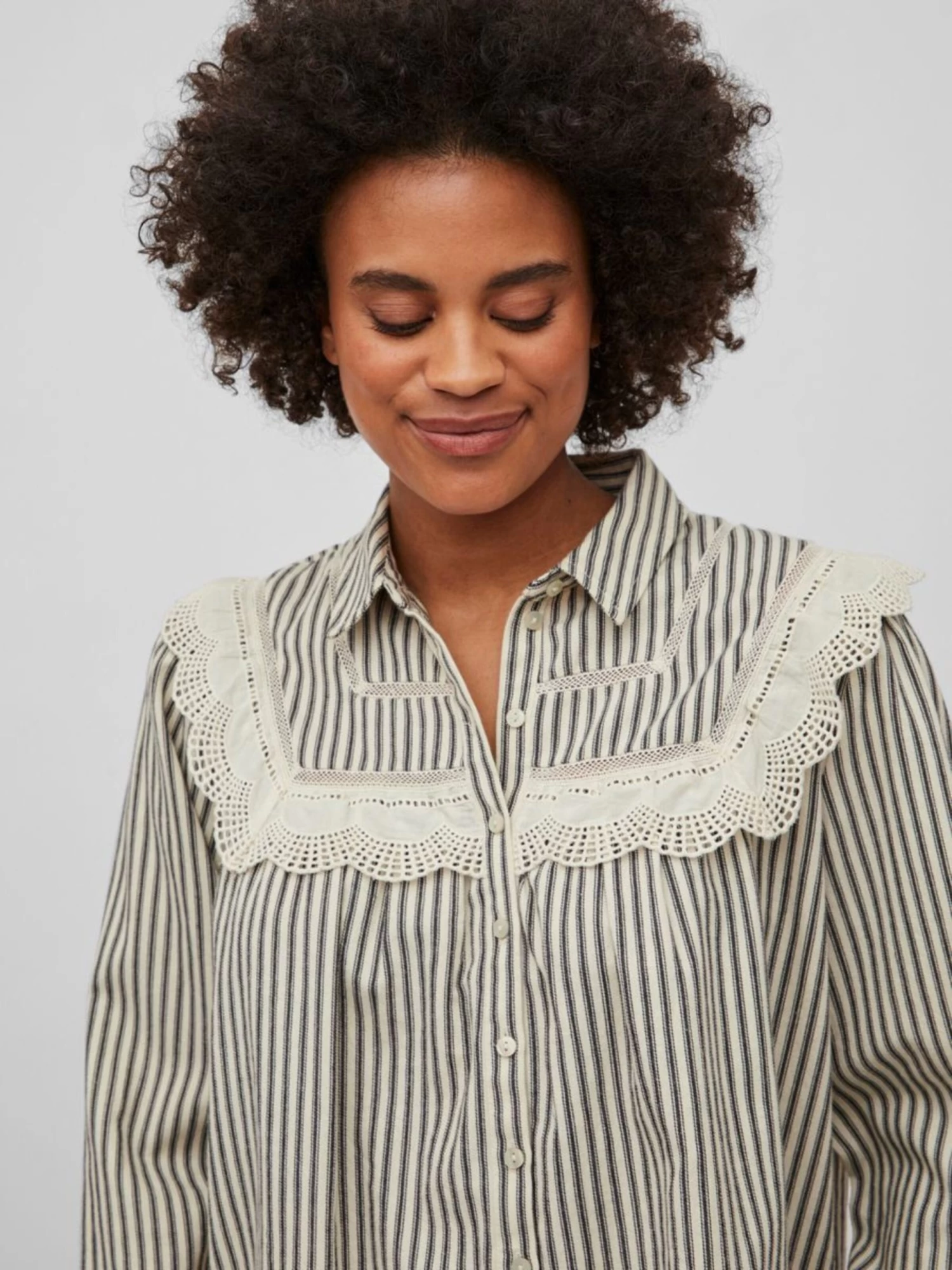 Vila Overhemden Blouse Dames Beige 8 Vila Overhemden Blouse Dames Beige - Afbeelding 6