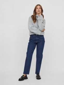 Vila Coltruien Trui Dames Grijs Gemêleerd -Vila 5f99e9fe781e8e222b9a9dea875e7571