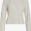 Vila Fijngebreide Truien Trui Dames Beige