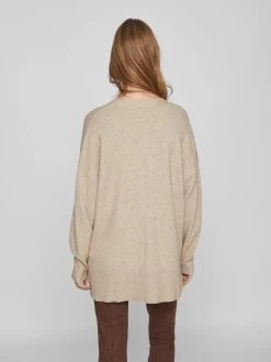 Vila Vesten Gebreid Vest RIL Dames Beige -Vila 60a778bfba59cea747c625a218573f13