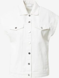 Vila Spijkerblouses Blouse Camelias Dames Wit