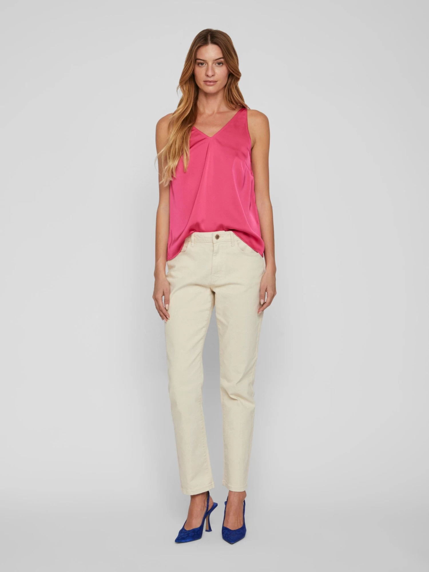 Vila Tanktops Top RAVENNA Dames Pitaja Roze 7 Vila Tanktops Top RAVENNA Dames Pitaja Roze - Afbeelding 5