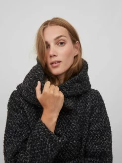 Vila Tussenmantels Tussenmantel Dames Zwart -Vila 61904c5ac7d04f77b9304d131c657e1c