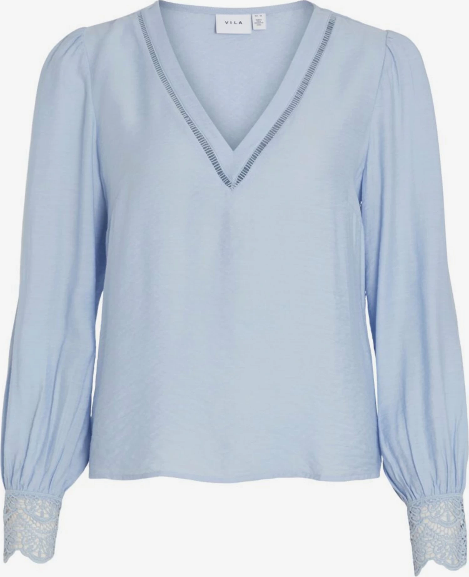 Vila Kanten Blouses Blouse Dames Blauw 3 Vila Kanten Blouses Blouse Dames Blauw