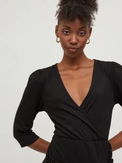 Vila Mini Jurken Jurk Dames Zwart -Vila 63acf12c3b907f164cb0a165f31527c5