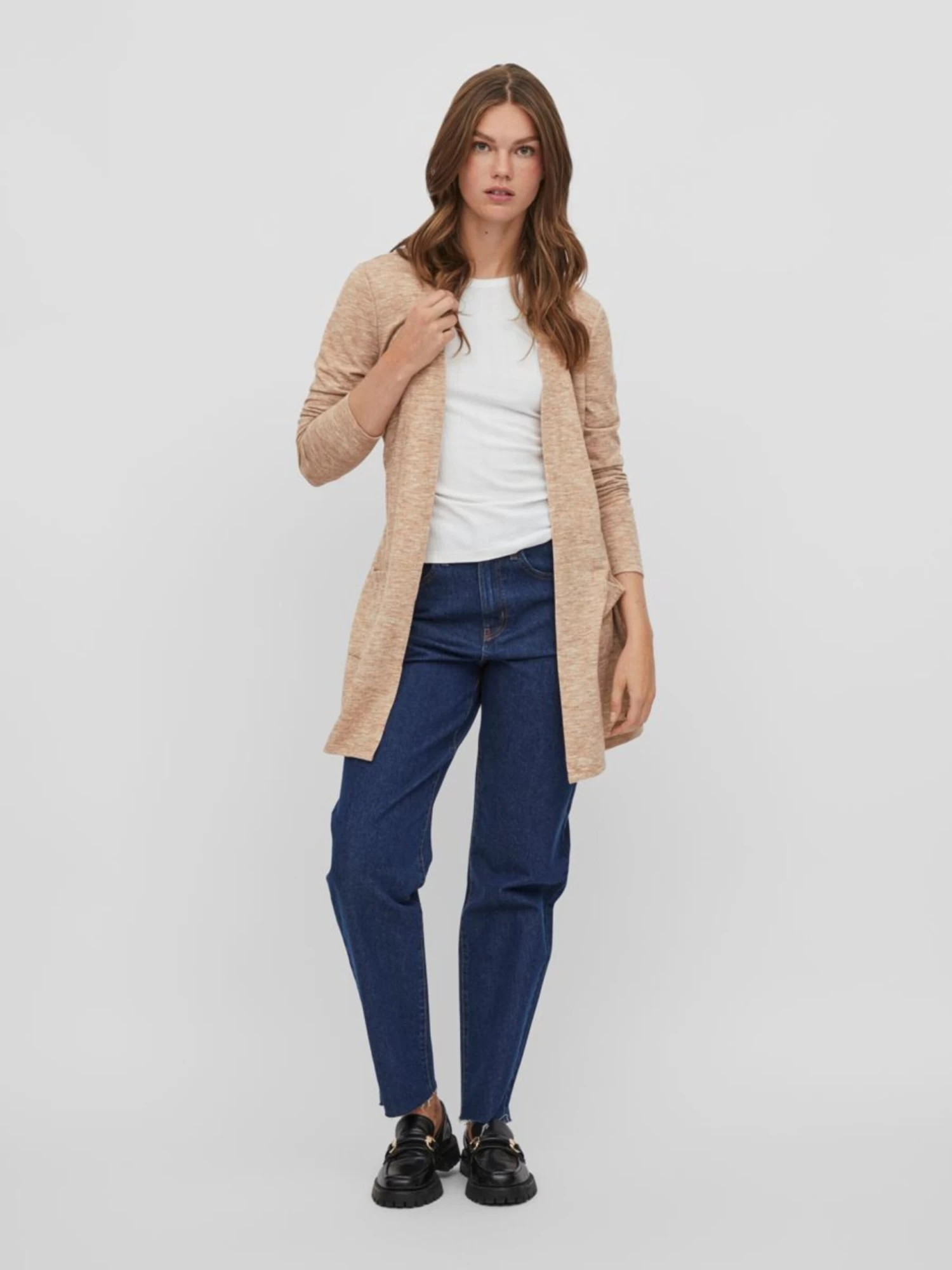 Vila Vesten Gebreid Vest TONJA Dames Lichtbruin 7 Vila Vesten Gebreid Vest TONJA Dames Lichtbruin - Afbeelding 5