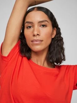 Vila T-shirts Shirt DREAMERS Dames Vuurrood -Vila 6467ac9d0a2471a5984ffe96e1239875