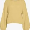 Vila Basic Truien Trui CHOCA Dames Geel -Vila 668dd0b7cf3734343ce47cb56456e7f7
