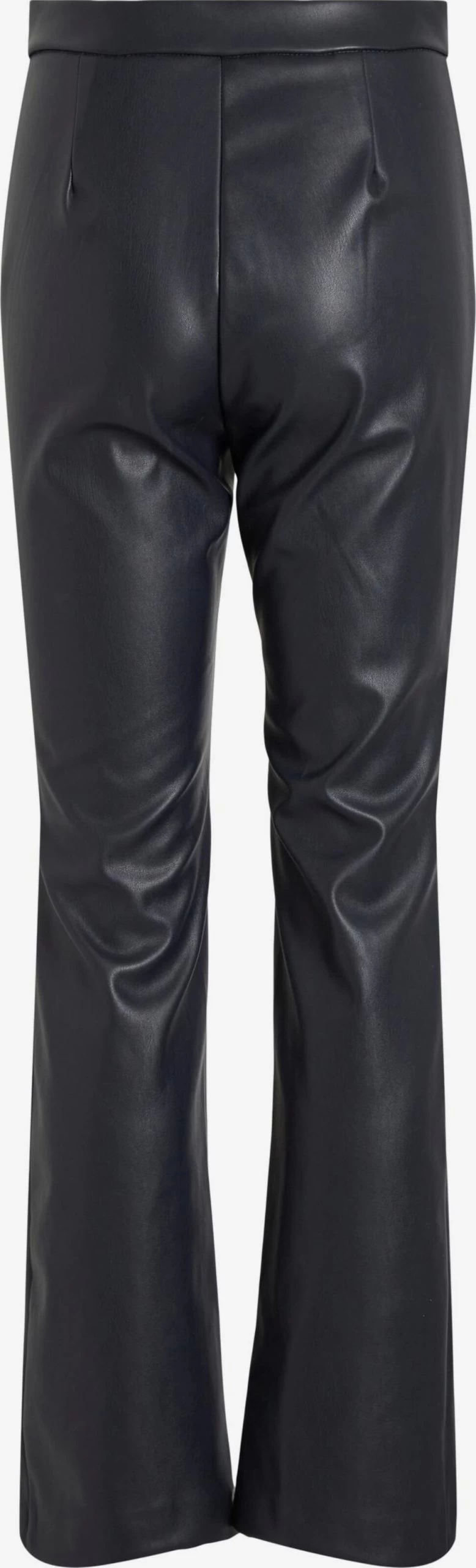 Vila Leren Broeken Flared Broek Nanna Dames Navy 4 Vila Leren Broeken Flared Broek Nanna Dames Navy - Afbeelding 2