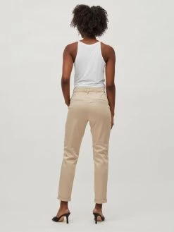 Vila Chinos Tapered Chino Dames Beige -Vila 67873a0f87afdf967c13c59a8e4677fc