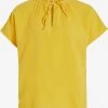 Vila Blouses Met Korte Mouw Blouse Lania Dames Geel -Vila 6816246f5df495516c29f578fc8cd12f