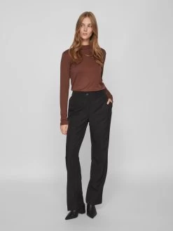 Vila Longsleeves Shirt Dames Chocoladebruin 11 Vila Longsleeves Shirt Dames Chocoladebruin -Vila 6819557ac9225d61462fde402a2375bb