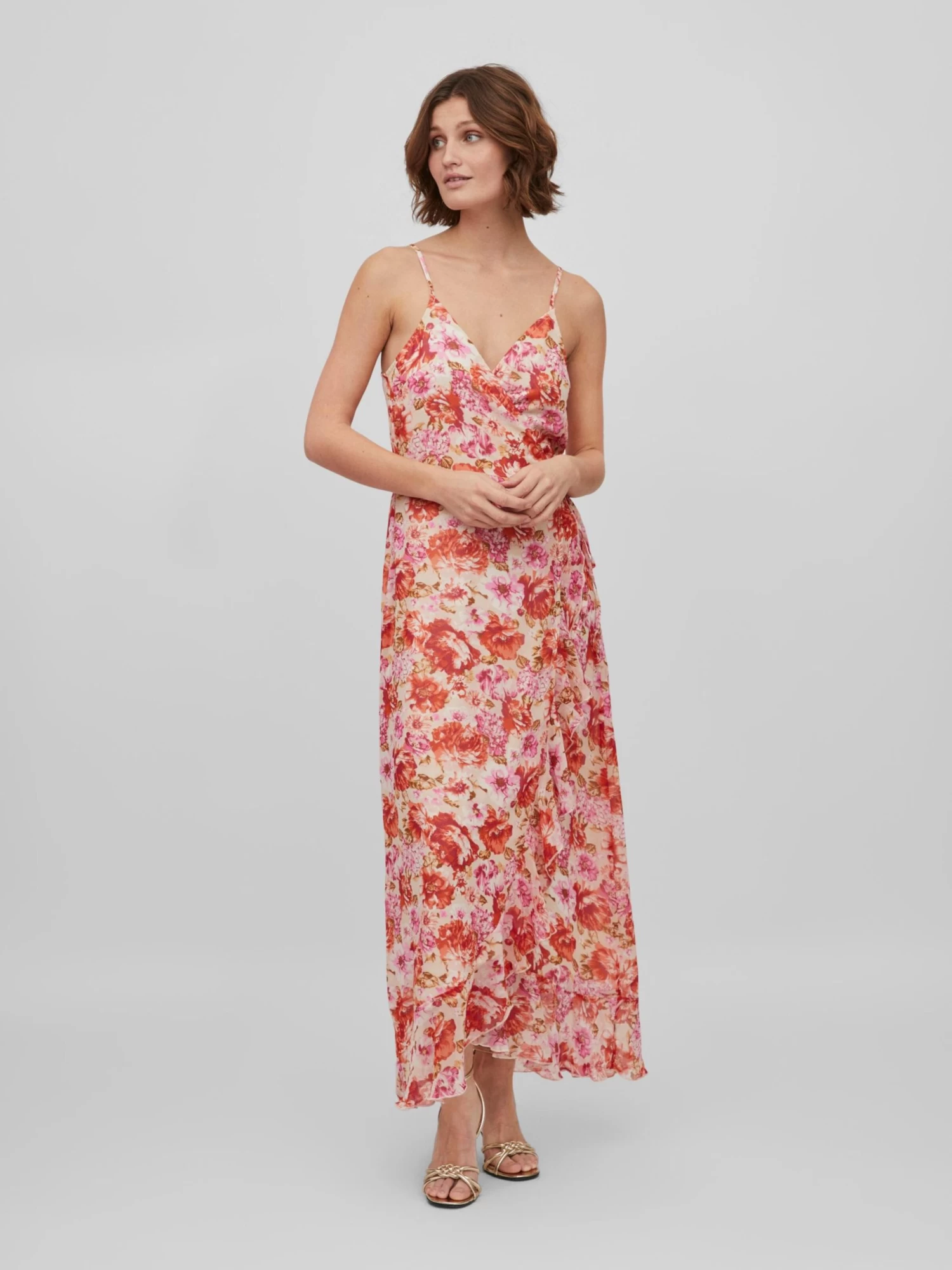 Zomerjurken Zomerjurk Gilla Dames Beige 5 Zomerjurken Zomerjurk Gilla Dames Beige - Afbeelding 3