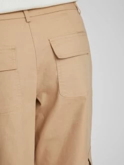 Vila Jeans Wide Leg Cargojeans Dames Beige -Vila 68d6e53884d8643315de7e76201a3577