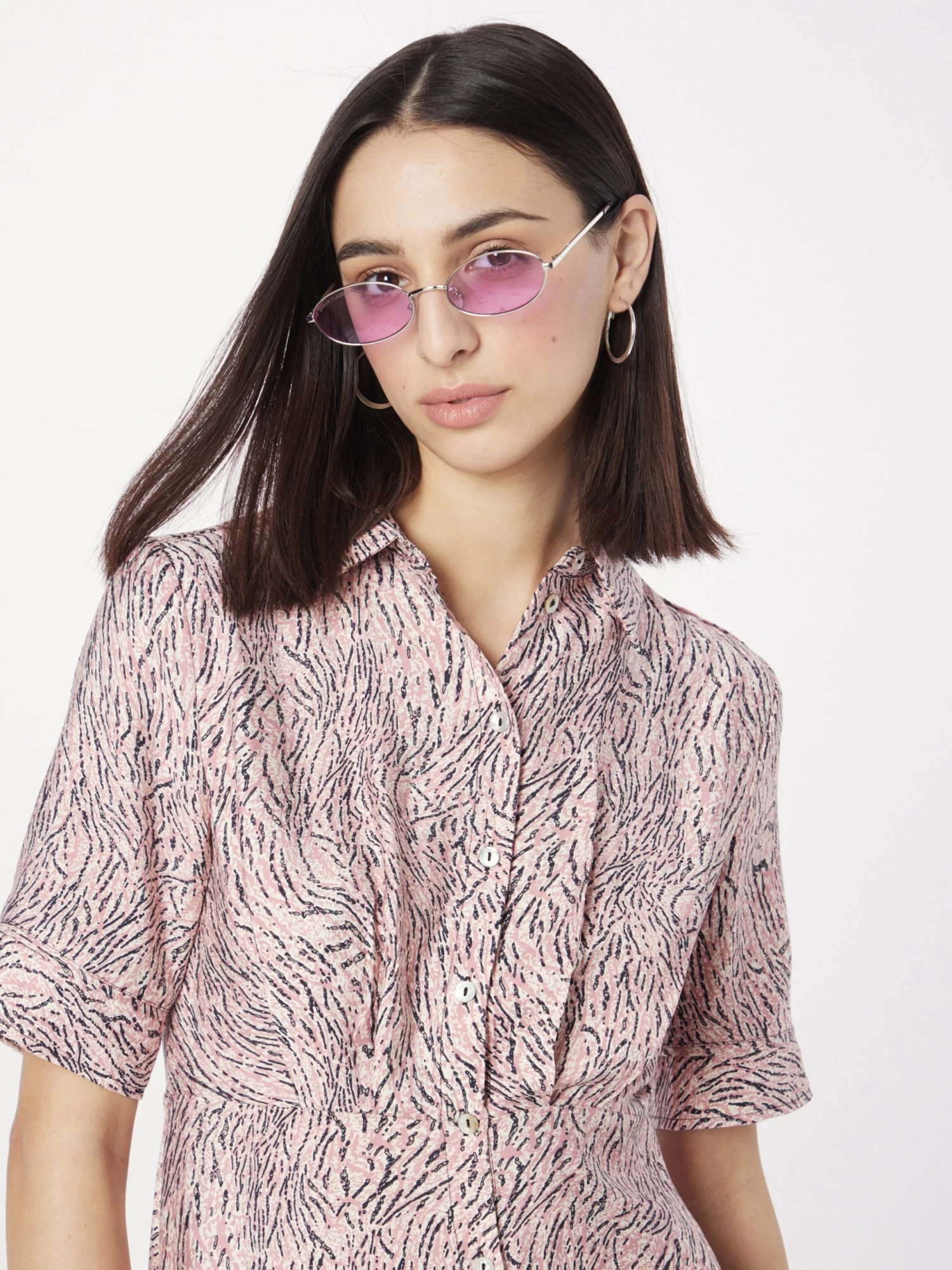 Blousejurken Blousejurk VIFLEUR Dames Crème 4 Blousejurken Blousejurk VIFLEUR Dames Crème - Afbeelding 2