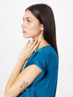 Vila T-shirts Shirt VIELLETTE Dames Blauw -Vila 68eebad02bd555670148815513a8fe69