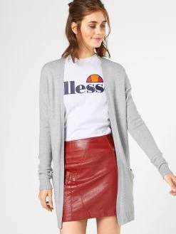 Vila Vesten Gebreid Vest Ril Dames Grijs Gemêleerd -Vila 690e1462892927f7122852e1a37d8c0f