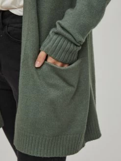 Vila Vesten Gebreid Vest Ril Dames Donkergroen -Vila 691573630e93cb3fe2da468a89897f56