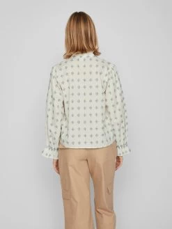 Vila Overhemden Blouse Pilly Dames Ivoor -Vila 69e41d0a89030e02d92f733865c0674a