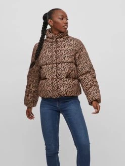 Winterjassen Winterjas Dames Lichtbruin -Vila 6a4baa58f160e5657d521636f8609e48