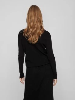 Vila Vesten Gebreid Vest COMFY Dames Zwart -Vila 6a8ed329820ec556be9cd70a7c47a99c