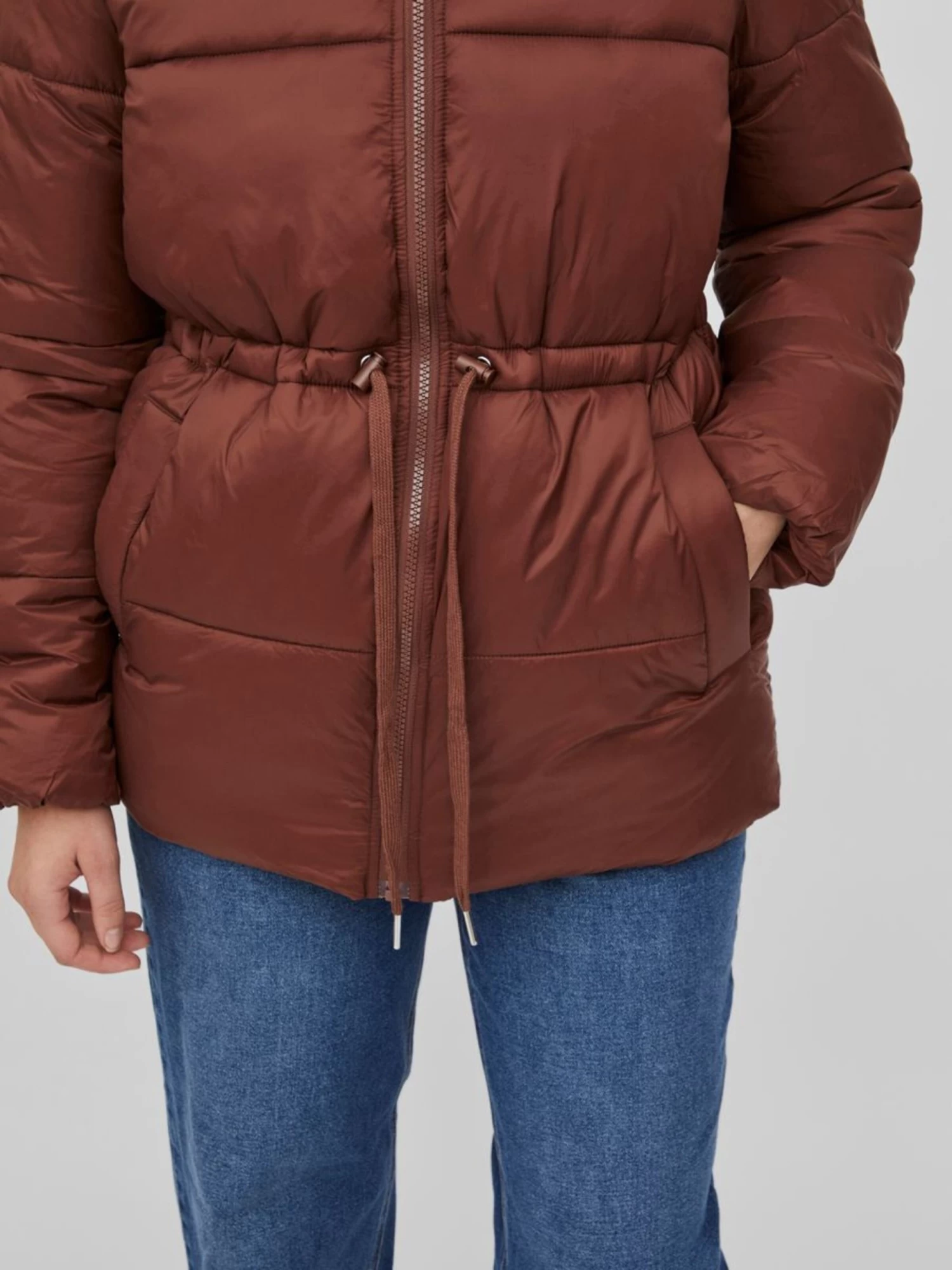 Vila Winterjassen Winterjas Petite Dames Bruin 9 Vila Winterjassen Winterjas Petite Dames Bruin - Afbeelding 7