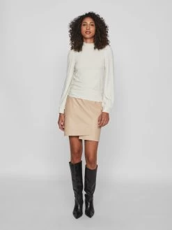 Vila Longsleeves Shirt Dames Wit -Vila 6c1117129f0f289d03472c0db73aa86d